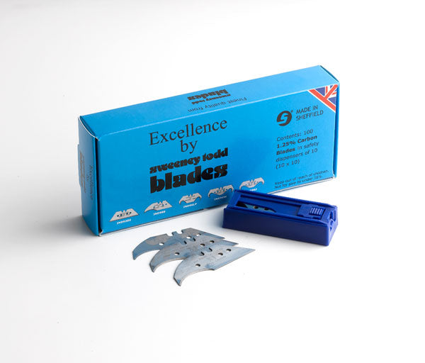 Sweeney Todd Blades Concave XL Silver Blade Dispenser