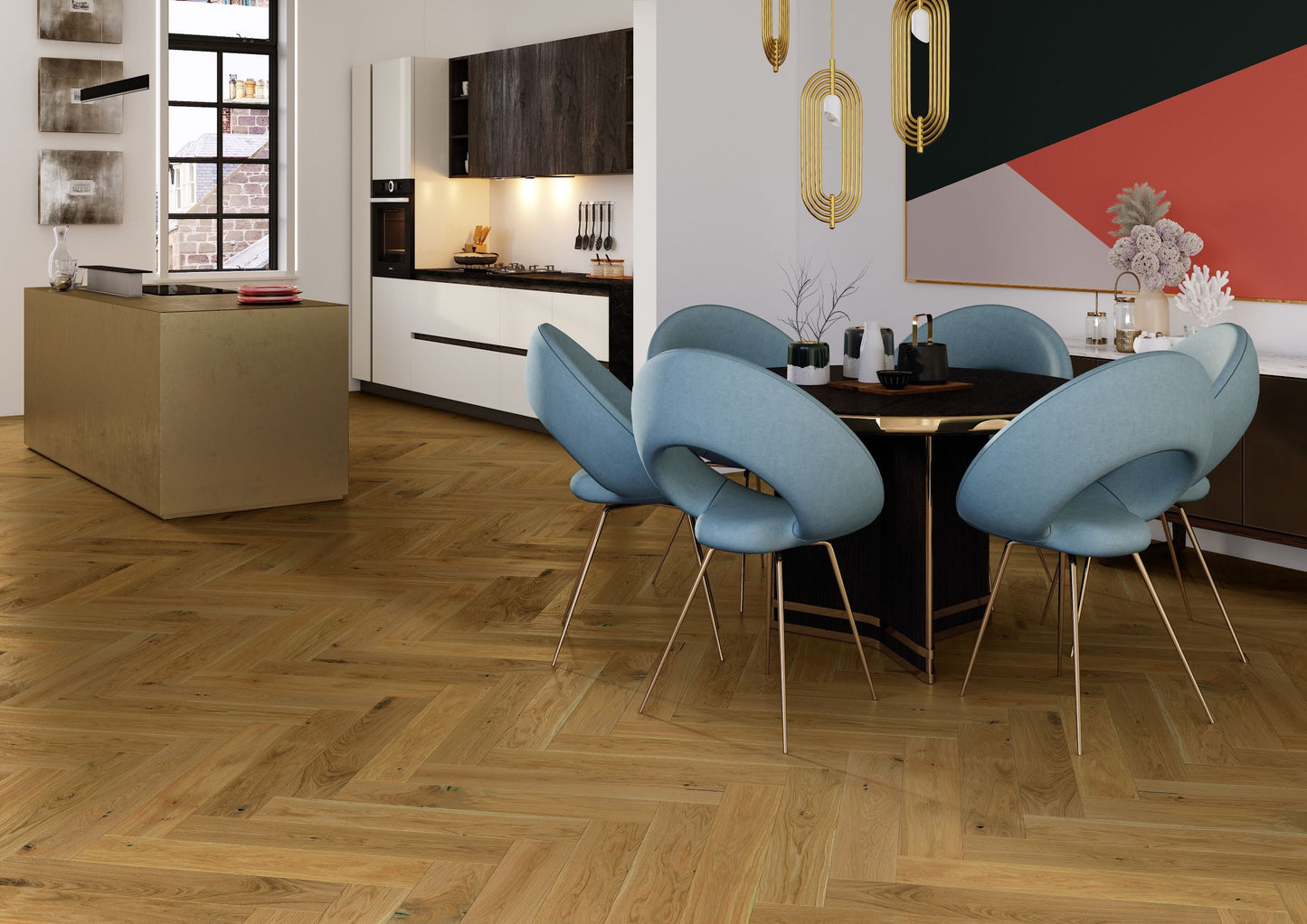 Keystone Antique Oak Herringbone